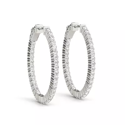 Endless Lab Diamond Hoop Earrings (5 1/4 ct. tw.)